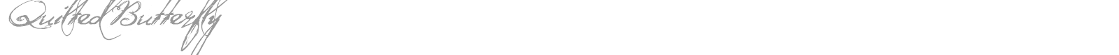 Quilted Butterfly font preview